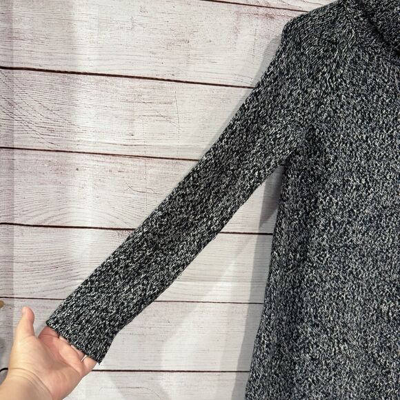 Hobbs London Black White Pullover Sweater Dress Size US 4 Turtleneck Cotton - Picture 3 of 9